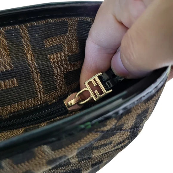 Fendi Zucca Tobacco Roll Tote Shoulder Bag Handbag - Picture 11 of 16